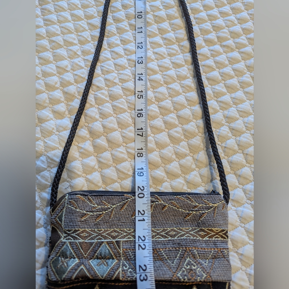 Maruca WILD WEST Boulder Colorado Handmade Tapestry Crossbody Bag - Picture 7 of 12